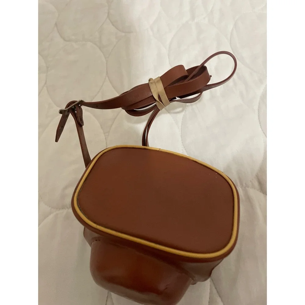 Vintage Agfa Brown Leather Camera Case Made in Germany with Strap Ever-Ready